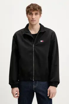 Tommy Jeans geaca culoarea negru, de tranzitie, DM0DM22720 imagine