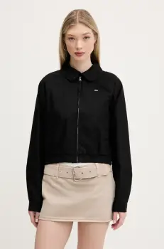 Tommy Jeans geaca culoarea negru, de tranzitie, DW0DW20403 imagine