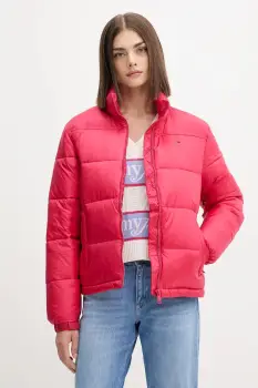 Tommy Jeans geaca culoarea roz, de iarna, DW0DW21619 imagine