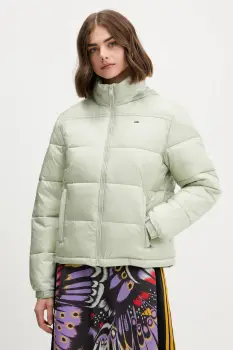 Tommy Jeans geaca culoarea verde, de iarna, DW0DW21619 imagine