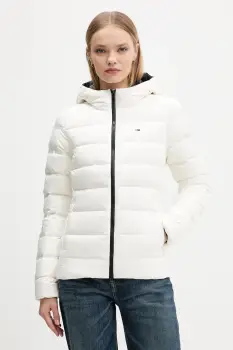Tommy Jeans geaca de puf culoarea alb, de iarna, DW0DW21617 imagine