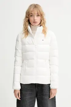 Tommy Jeans geaca de puf culoarea alb, de iarna, DW0DW21618 imagine