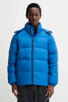 Tommy Jeans geaca de puf culoarea alb, de iarna, oversize, DM0DM19786 imagine