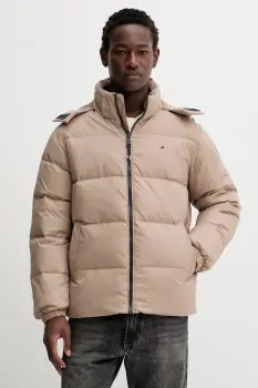 Tommy Jeans geaca de puf culoarea alb, de iarna, oversize, DM0DM19786 imagine