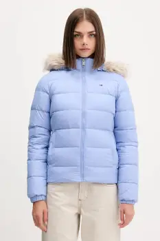 Tommy Jeans geaca de puf culoarea bej, DW0DW18312 imagine