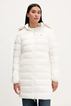 Tommy Jeans geaca de puf culoarea bej, DW0DW18864 imagine