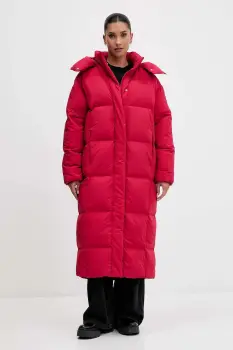 Tommy Jeans geaca de puf culoarea bordo, de iarna, DW0DW21977 imagine