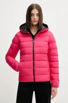 Tommy Jeans geaca de puf culoarea rosu, de iarna, DW0DW21617 imagine