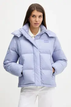 Tommy Jeans geaca de puf culoarea violet, de iarna, DW0DW22040 imagine