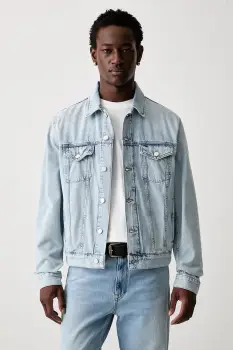 Tommy Jeans geaca de tranzitie pentru barbati din denim imagine