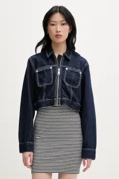 Tommy Jeans geaca de tranzitie pentru femei, din denim imagine
