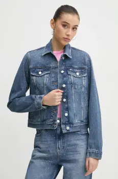 Tommy Jeans geaca din denim femei, de tranzitie, DW0DW19781 imagine