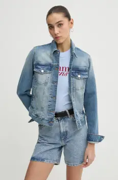 Tommy Jeans geaca din denim femei, de tranzitie, DW0DW19858 imagine