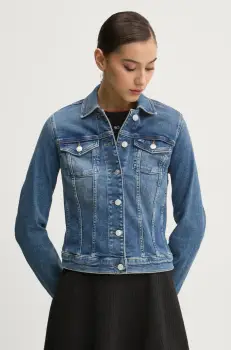 Tommy Jeans geaca din denim femei, de tranzitie, DW0DW20158 imagine