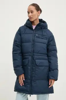 Tommy Jeans geaca femei, culoarea albastru marin, de iarna, DW0DW18842 imagine