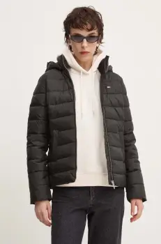 Tommy Jeans geaca femei, culoarea negru, de iarna, DW0DW18311 imagine