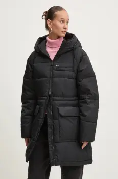 Tommy Jeans geaca femei, culoarea negru, de iarna, DW0DW18842 imagine