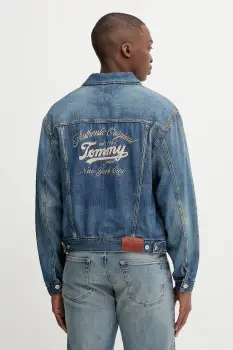 Tommy Jeans geaca jeans de tranzitie, oversize, DM0DM21724 imagine