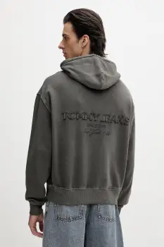 Tommy Jeans Hanorac cu gluga barbatesc bumbac imagine