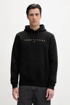 Tommy Jeans hanorac cu gluga barbatesc cu bumbac imagine