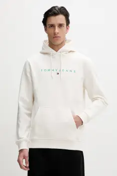 Tommy Jeans hanorac cu gluga barbatesc cu bumbac imagine