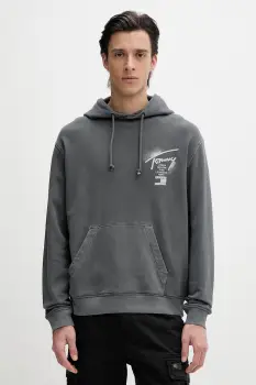 Tommy Jeans hanorac cu gluga masculin bumbac imagine