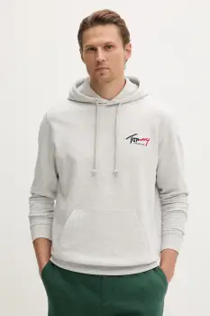 Tommy Jeans hanorac cu gluga pentru barbati, din bumbac imagine