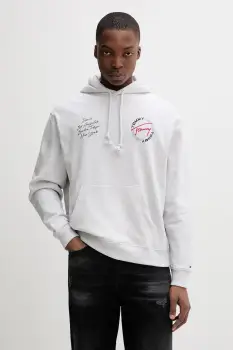 Tommy Jeans hanorac cu gluga pentru barbati, din bumbac imagine