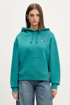 Tommy Jeans hanorac cu gluga pentru femei, din bumbac imagine
