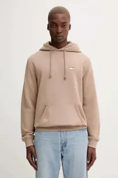 Tommy Jeans hanorac de bumbac barbati, culoarea maro, DM0DM20258 imagine