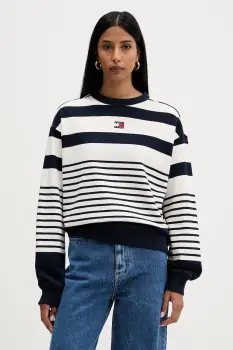 Tommy Jeans hanorac oversized pentru femei, din bumbac imagine