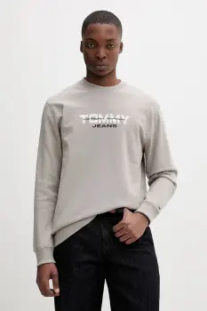 Tommy Jeans hanorac pentru barbati, din bumbac imagine