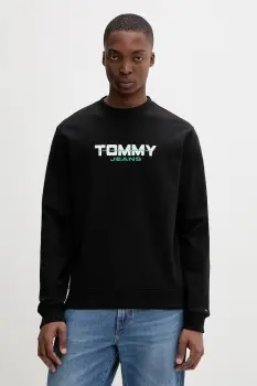 Tommy Jeans hanorac pentru barbati, din bumbac imagine