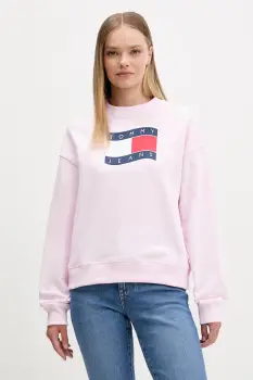Tommy Jeans hanorac pentru femei, din bumbac imagine