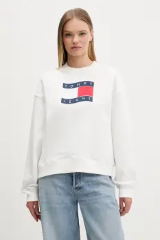 Tommy Jeans hanorac pentru femei, din bumbac imagine