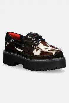 Tommy Jeans mocasini din piele intoarsa ARCHIVE 01 CALF HAIR imagine