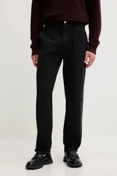 Tommy Jeans pantaloni barbatesc negru drept DM0DM22001 imagine