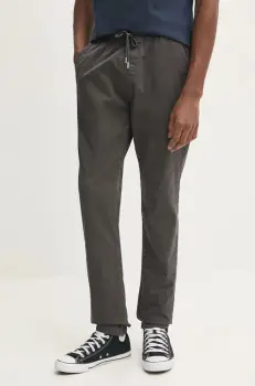 Tommy Jeans pantaloni barbati, culoarea gri, DM0DM20283 imagine