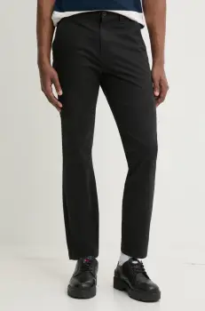 Tommy Jeans pantaloni barbati, culoarea negru, mulati, DM0DM20282 imagine
