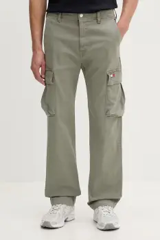 Tommy Jeans pantaloni cargo pentru barbati din bumbac cu elastan imagine