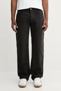 Tommy Jeans pantaloni culoarea negru, cu fason chinos, DM0DM21703 imagine