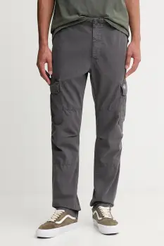 Tommy Jeans pantaloni de bumbac culoarea gri, DM0DM21998 imagine