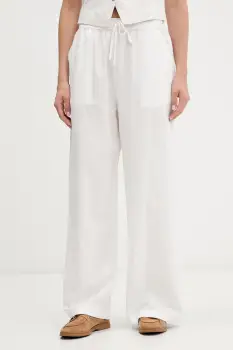 Tommy Jeans pantaloni de dama din in imagine