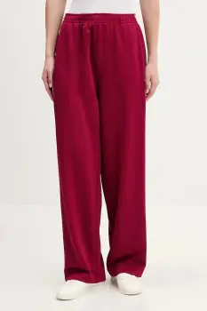 Tommy Jeans pantaloni de trening culoarea bordo, uni, DW0DW22633 imagine