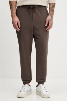 Tommy Jeans pantaloni de trening culoarea maro, melanj, DM0DM22358 imagine