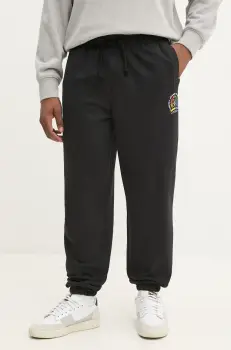 Tommy Jeans pantaloni de trening din bumbac culoarea negru, cu imprimeu, DM0DM20931 imagine