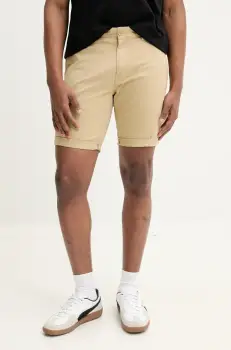 Tommy Jeans pantaloni scurti barbati, culoarea verde, DM0DM21950 imagine