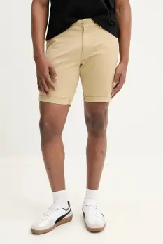 Tommy Jeans pantaloni scurti barbati, culoarea verde, DM0DM21950 imagine