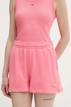 Tommy Jeans pantaloni scurti de trening pentru femei, din bumbac imagine