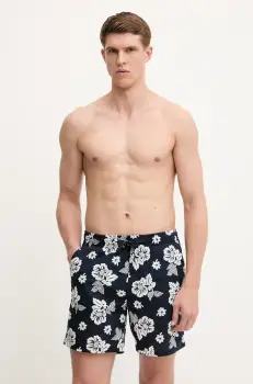 Tommy Jeans pantaloni scurti din bumbac barbati, culoarea bleumarin, DM0DM21947 imagine